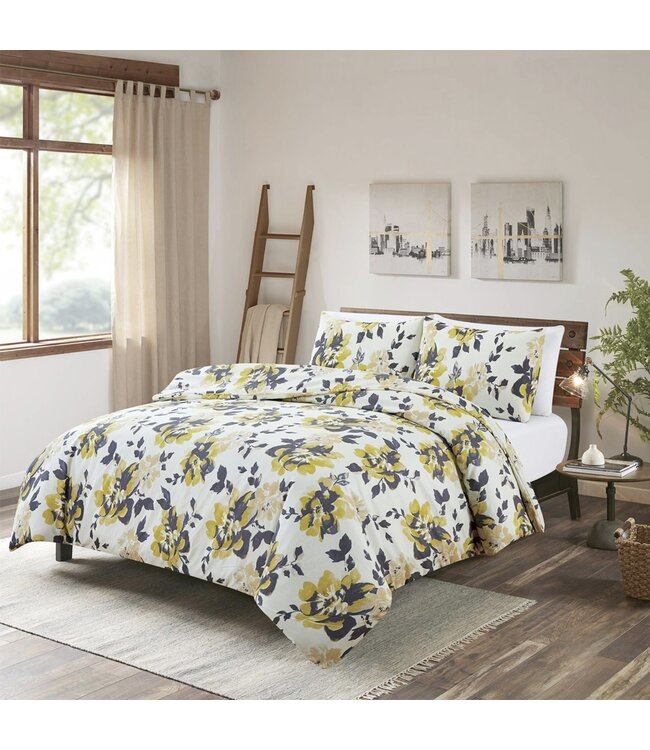 ZINNIA DUVET COVER SET YELLOW (MP2)