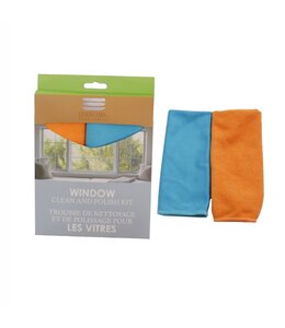 2pk WINDOW CLEAN AND POLISH KIT AST 12X14"