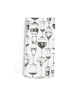 2pk KITCHEN TOWEL 1-PRINTED/1-SOLID AST 16X26"