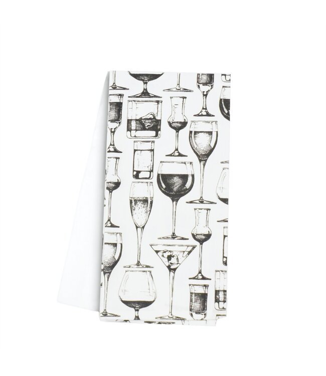 2pk KITCHEN TOWEL 1-PRINTED/1-SOLID AST 16X26"