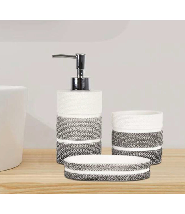 RESIN OMBRE LOTION DISPENSER BLACK/GREY