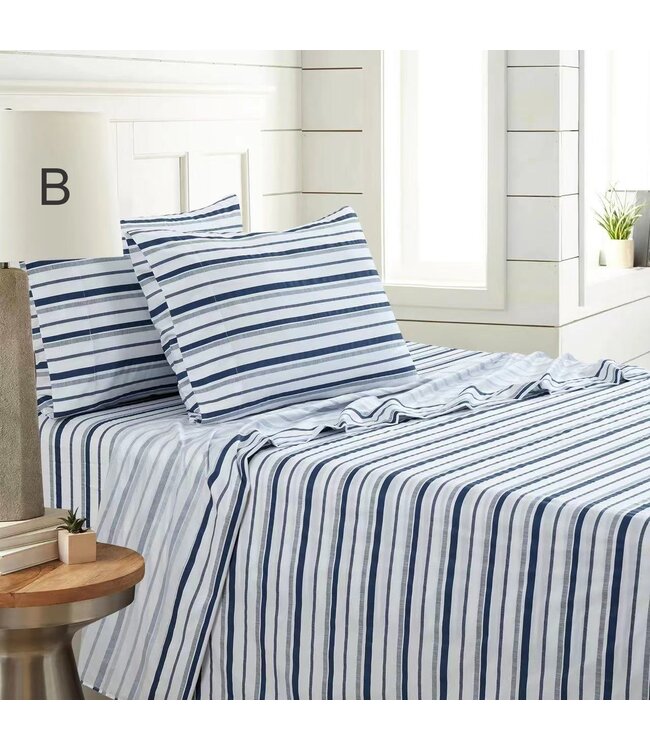 HAWKINS COLLECTION MICROFIBER SHEET SET AST