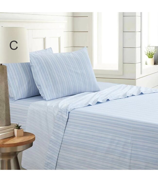 HAWKINS COLLECTION MICROFIBER SHEET SET AST