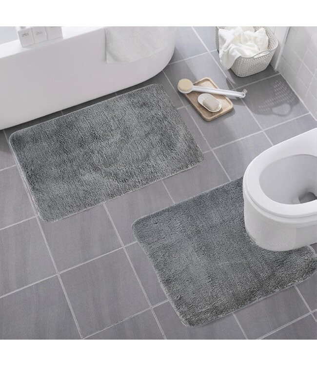 SPA 2pc ANTI-SLIP BATH MAT SET AST 19X30"