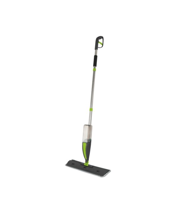 STUDIO 707 MICROFIBER SPRAY MOP GREEN/GREY 17.3"X4"-48.4