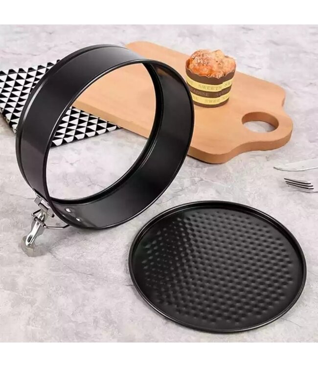 A LA CUISINE NONSTICK SPRINGFORM ROUND PAN BLACK 7.8"