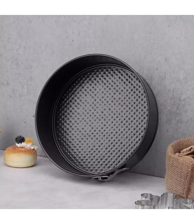 A LA CUISINE NONSTICK SPRINGFORM ROUND PAN BLACK 7.8"