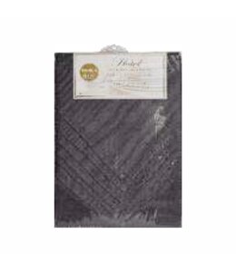 7Pc TABLECLOTH SET CHARCOAL  60X84"