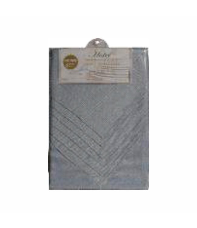 GOURMET PRO 7Pc TABLECLOTH SET SILVER  60X84"
