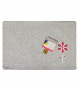 REVERSIBLE FLORAL PLACEMAT PINK
