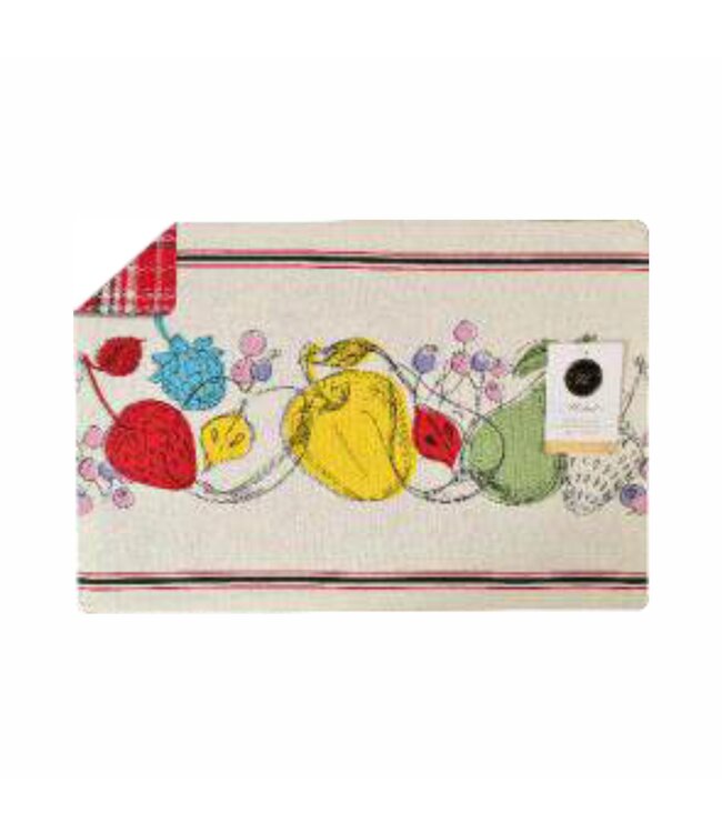FRUITY PLACEMAT MULTI 19"X13"