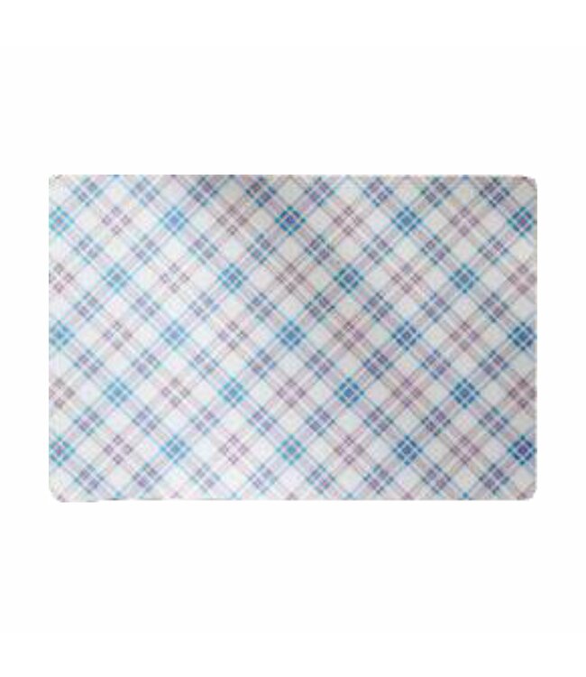 GOURMET PRO PLAID COLLECTION PLACEMAT BLUE