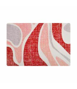 ABSTRACT COLLECTION PLACEMAT RED