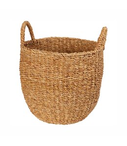 SEAGRASS U-SHAPED BASKET NATURAL 12"