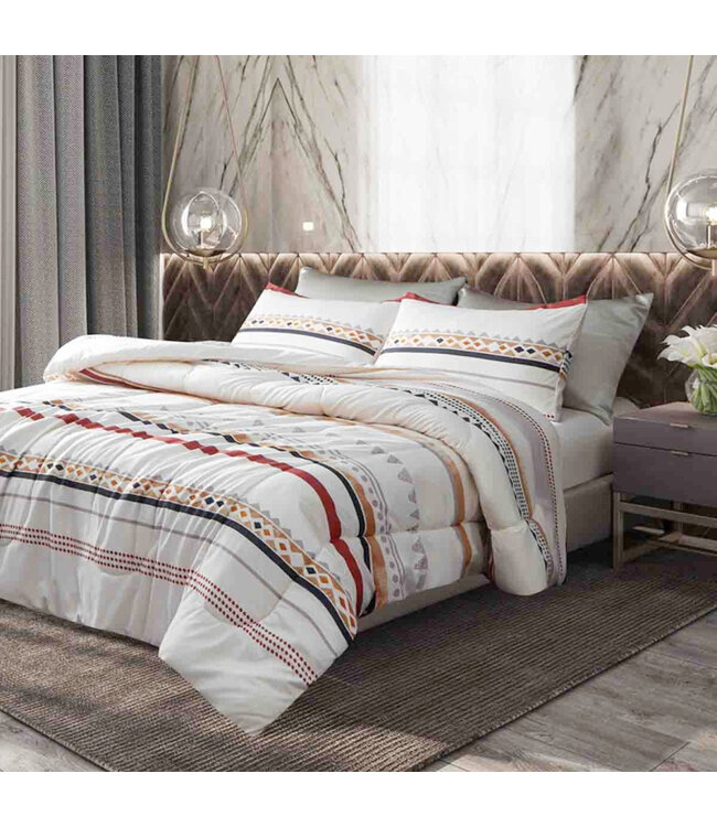 DAKOTA COMFORTER SET  EARTH TONES