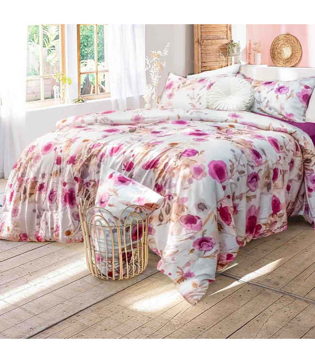 VIOLET 3Pc FLORAL COMFORTER SET
