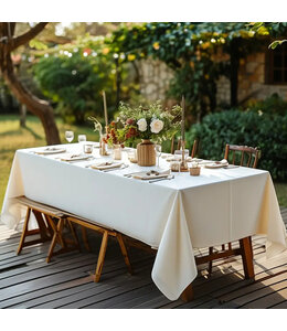 LOFT TABLECLOTH CREAM 60"X102"