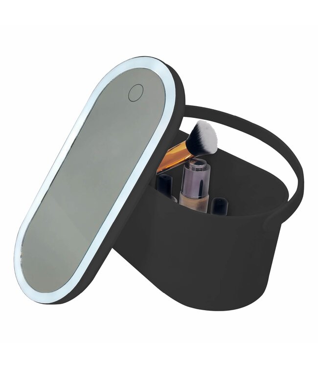 VANDER VANITY MIRROR WITH JEWELLERY/COSMETIC ORGANIZER BLACK