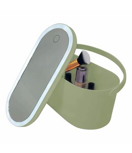 VANDER VANITY MIRROR WITH JEWELLERY/COSMETIC ORGANIZER SAGE