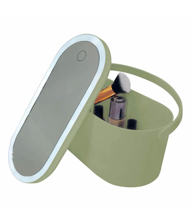 VANDER VANITY MIRROR WITH JEWELLERY/COSMETIC ORGANIZER SAGE