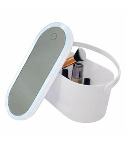 VANDER VANITY MIRROR WITH JEWELLERY/COSMETIC ORGANIZER WHITE