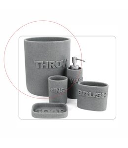 WASH WASTE BASKET GREY