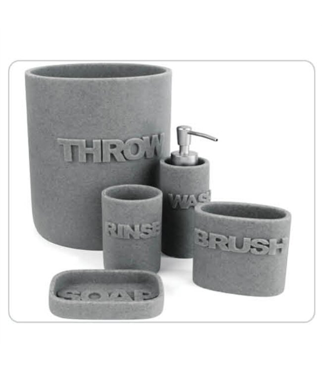 WASH WASTE BASKET GREY