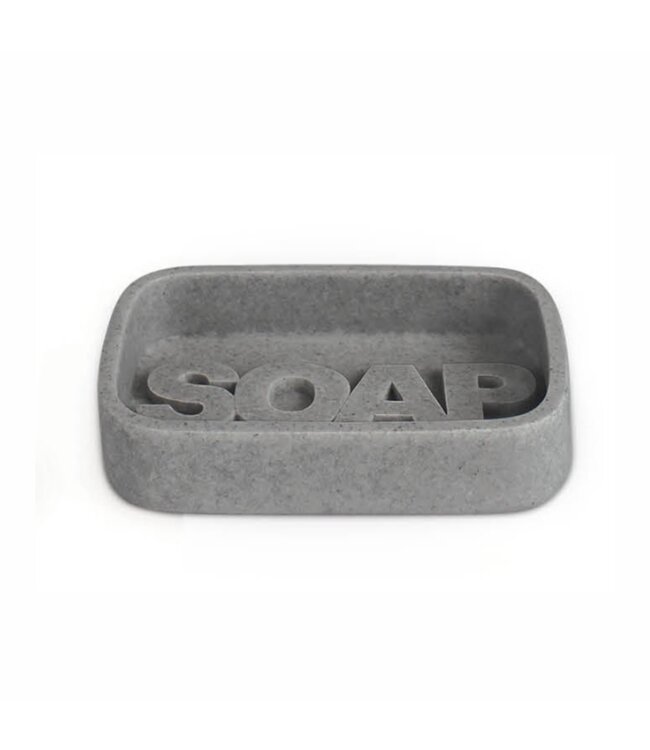 WASH SOAP DISH GREY