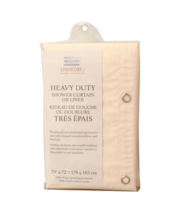 *HEAVY GAUGE SHOWER CURTAIN LINER (MP12) 70X72" BEIGE