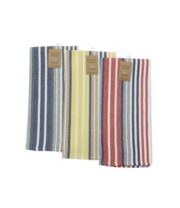 STRIPE JUMBO KITCHEN TOWEL AST 23X32"