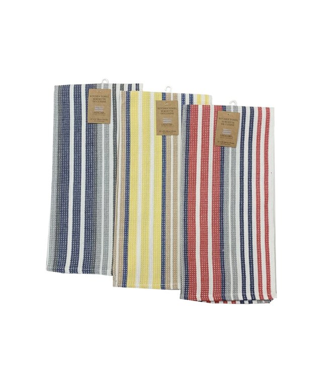 STRIPE JUMBO KITCHEN TOWEL AST 23X32" (MP144)