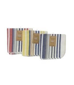 2PK MULTI STRIPE DISH CLOTH AST 14X14"