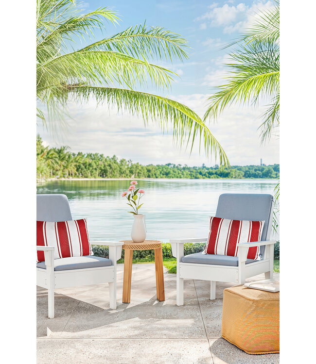 OUTDOOR LUMBAR CUSHION ASSORTED 13x19"