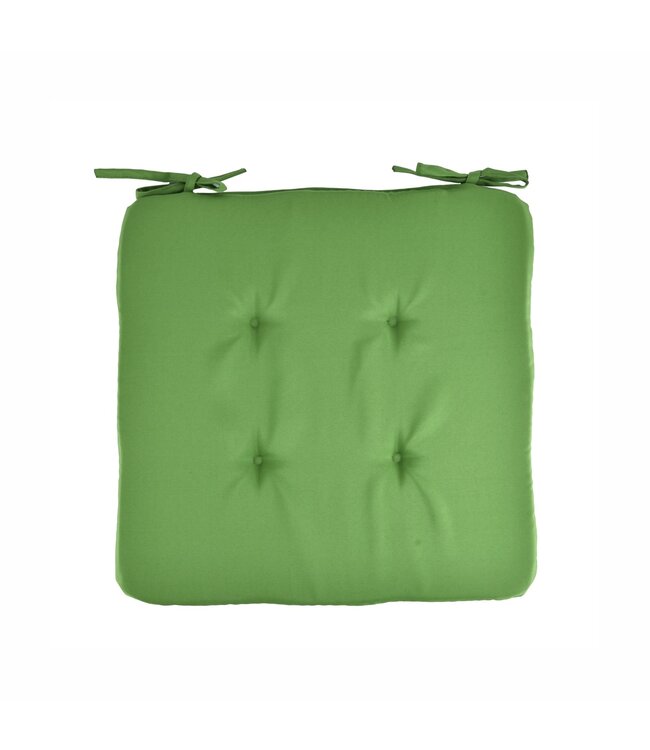 LIME OUTDOOR 2pk CHAIR PAD SOLID GREEN 17x17"