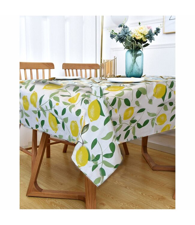 PEVA FLANNEL BACK TABLECLOTH AST