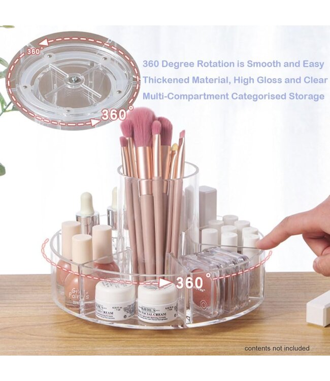 ACRYLIC BEAUTY SPINNER ORGANIZER SET