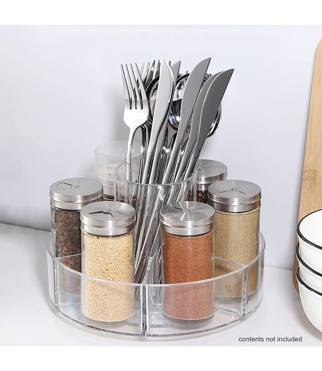 ACRYLIC BEAUTY SPINNER ORGANIZER SET