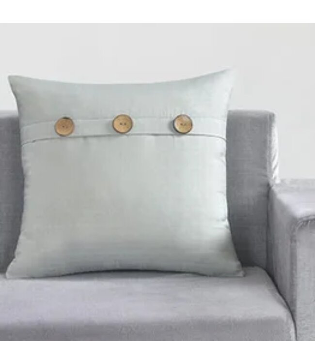 LAUREN TAYLOR JACOB CUSHION w/BUTTONS ASSORTED 18x18"