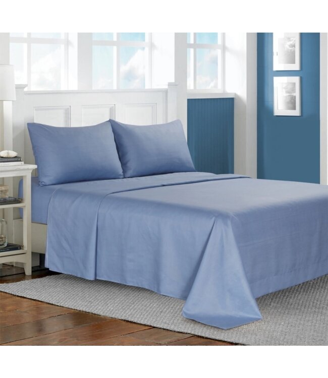 BLANC DE BLANC OPULENCE 18"DP SHEET SET 400TC ORGANIC EGYPTIAN COTTON