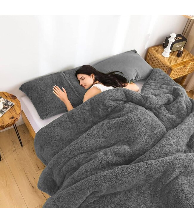 BODEN SHERPA DUVET COVER SET AST