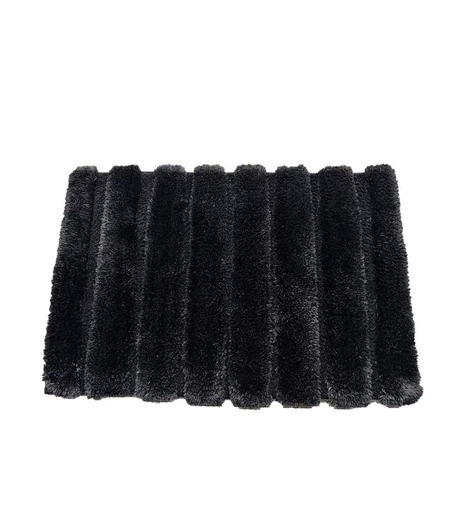 LUXURY MICROFIBRE BATH MAT AST (BLACK or GREEN or GREY) 20"X30"