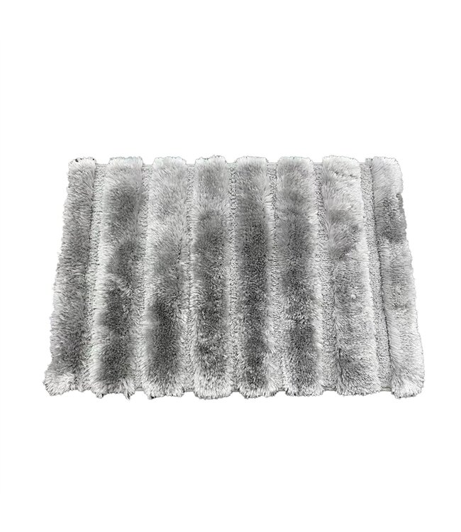 LUXURY MICROFIBRE BATH MAT AST (BLACK or GREEN or GREY) 20"X30"