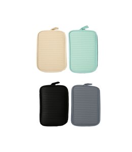 SILICONE POT HOLDER AST (BLACK or TAUPE or SAGE or GREY) 7X9"