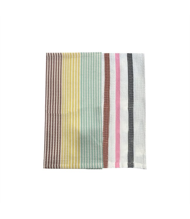 2Pk STRIPE KITCHEN TOWEL 18″x 28″ AST