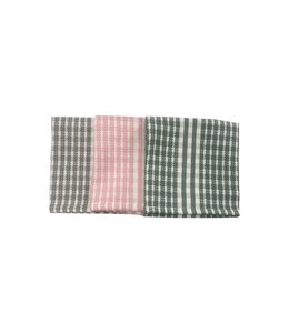 WAFFLE 2Pk DISH CLOTHS 13X13" AST (Green OR Pink OR Grey)