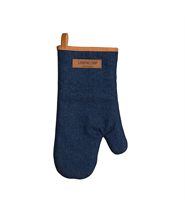 DENIM OVEN MITT BLUE 7.5X12.5"