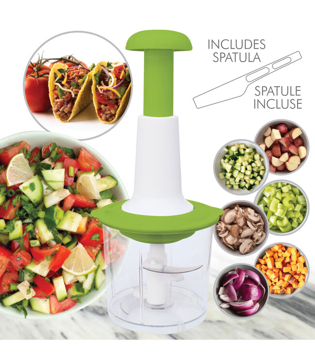 HAND PRESS FOOD CHOPPER 0.7L