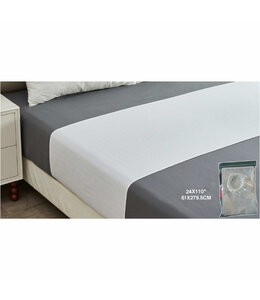 LAUREN TAYLOR GROUNDING SHEET MAT WHITE 24X110"