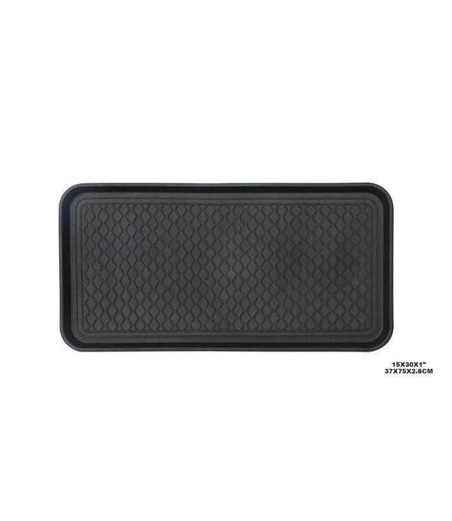 ATELIER DU NORD BOOT TRAY BLACK15x30x1"
