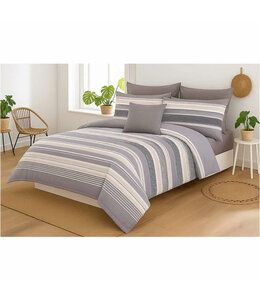 LIAM 8Pc COMFORTER SET GREY